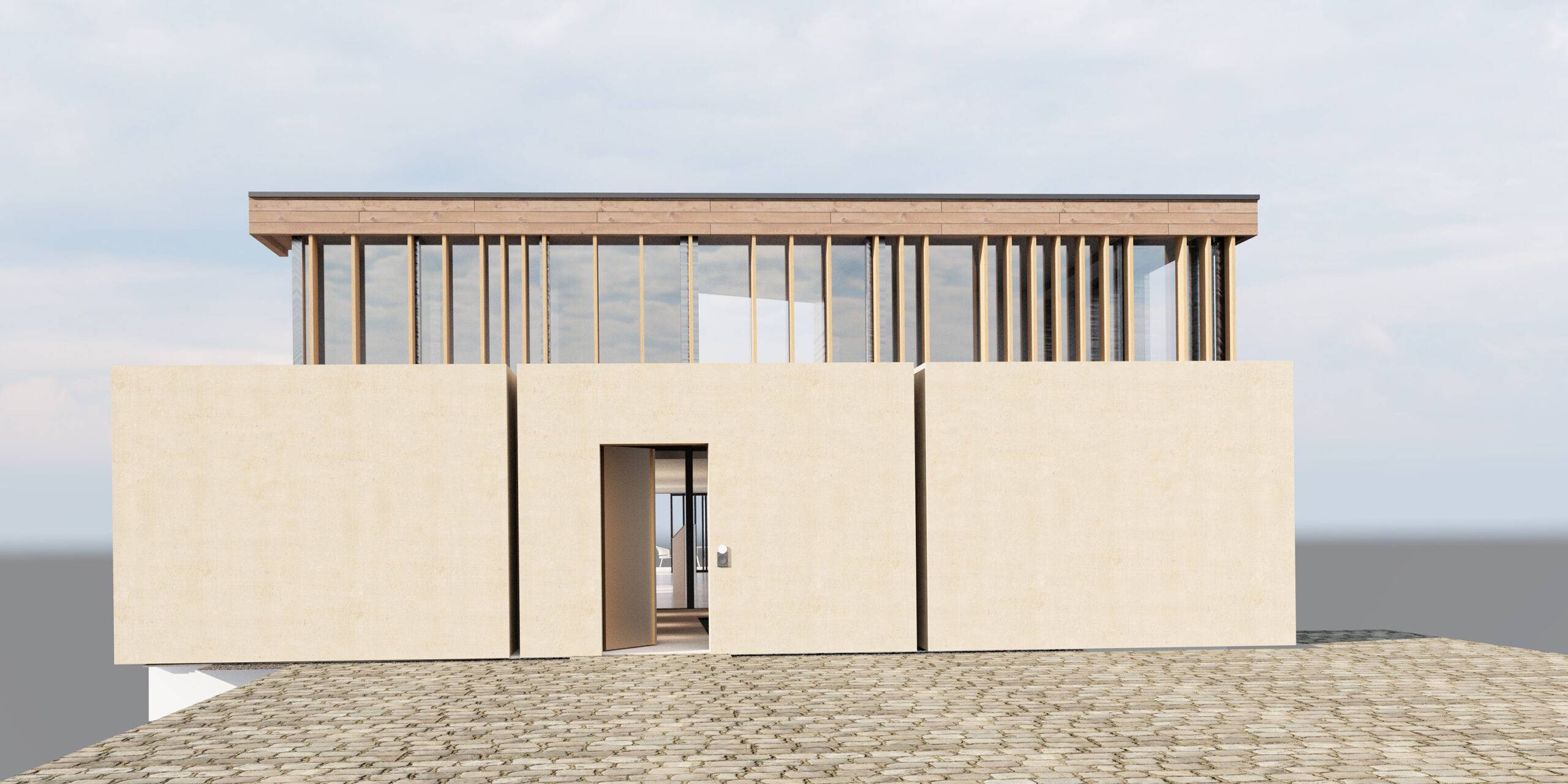 Pierzo - Rendu architectural  en extérieur 1