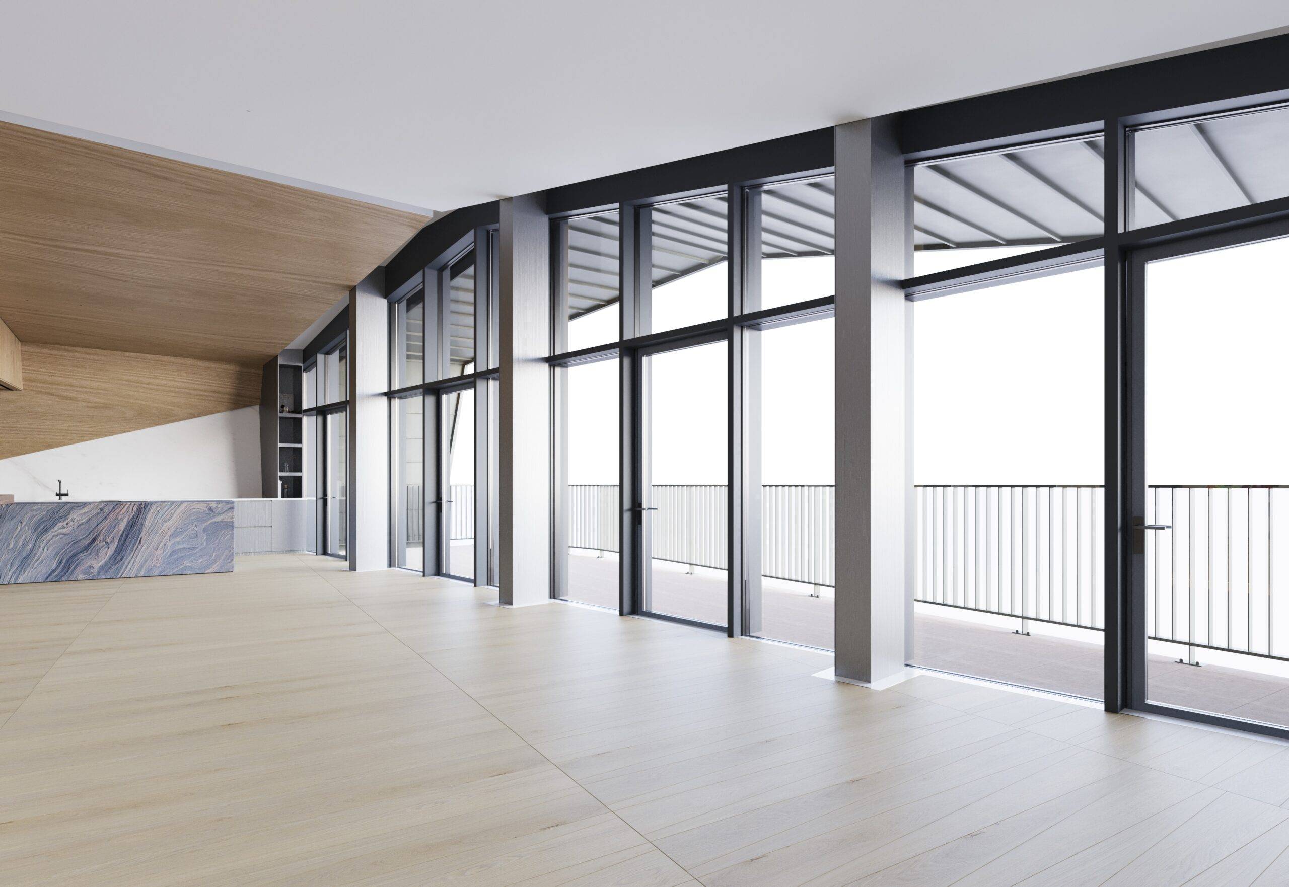 Évolution projet perspective 3D intérieur - Pierzo 3