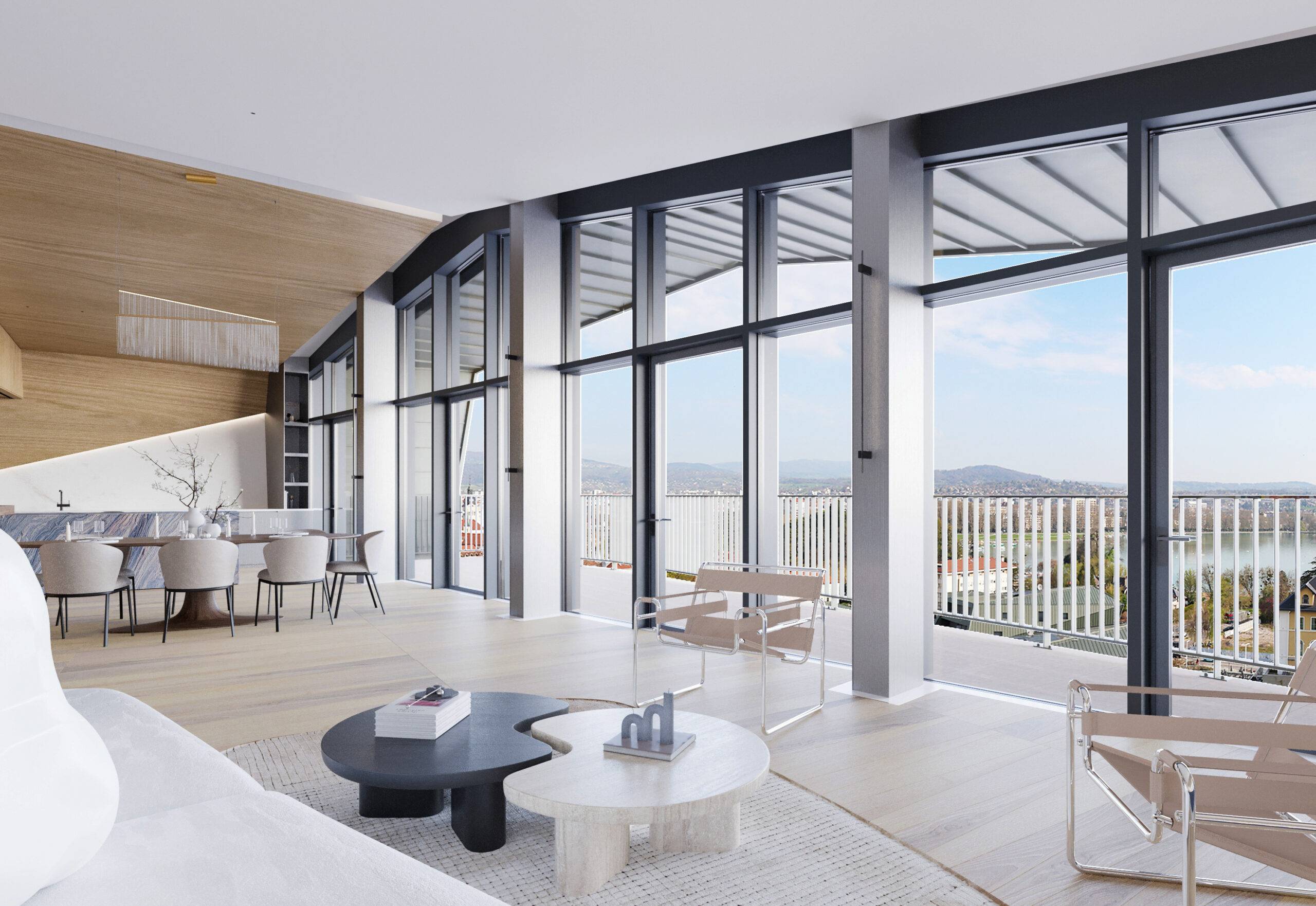 Portfolio architecture 3D perspective extérieure